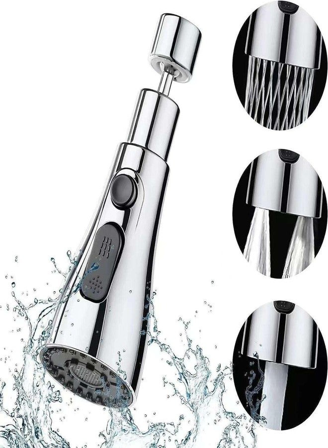 Homecure 360 Degree Water Saving Faucet Adjustable | Tap filter, Tap extender for kitchen sink | Flexible Anti Splash Water Saving Movable | Sprinkle Head Nozzle for & Kitchen (1, Chrome) - Image 1