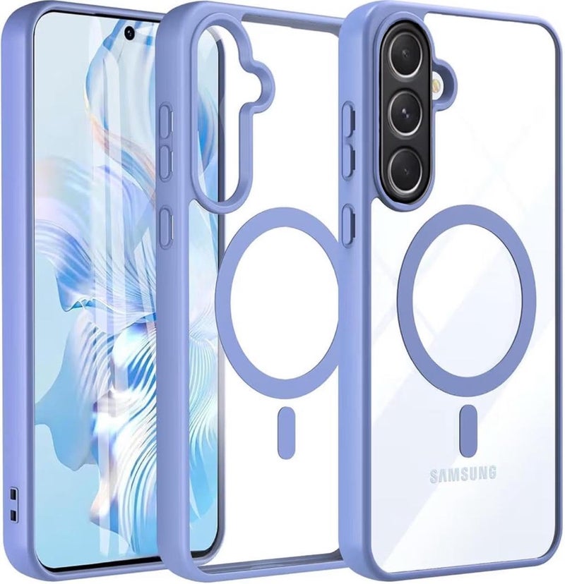Grabist Magnetic Case For Samsung Galaxy A56/Samsung Galaxy A36, Crystal Clear Case [Military Grade Drop Protection] Shockproof Cover (Sierra Blue, Samsung Galaxy A56 5G / Samsung Galaxy A36 5G)