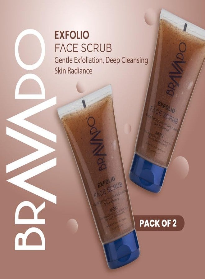 برافادو مقشر الوجه براڤادو إكسفوليو للرجال 100 غرام (عبوتان) | تقشير عميق، يزيل الجلد الميت والاسمرار | بشرة ناعمة ومشرقة | يتحكم في الزيوت والأوساخ - Image 2