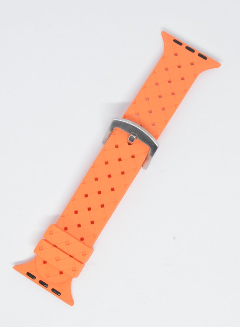 BORTONY Universal 42/44/45mm Silicone Replacement Watch Strap For Apple Series 7/6/5 - Image 2