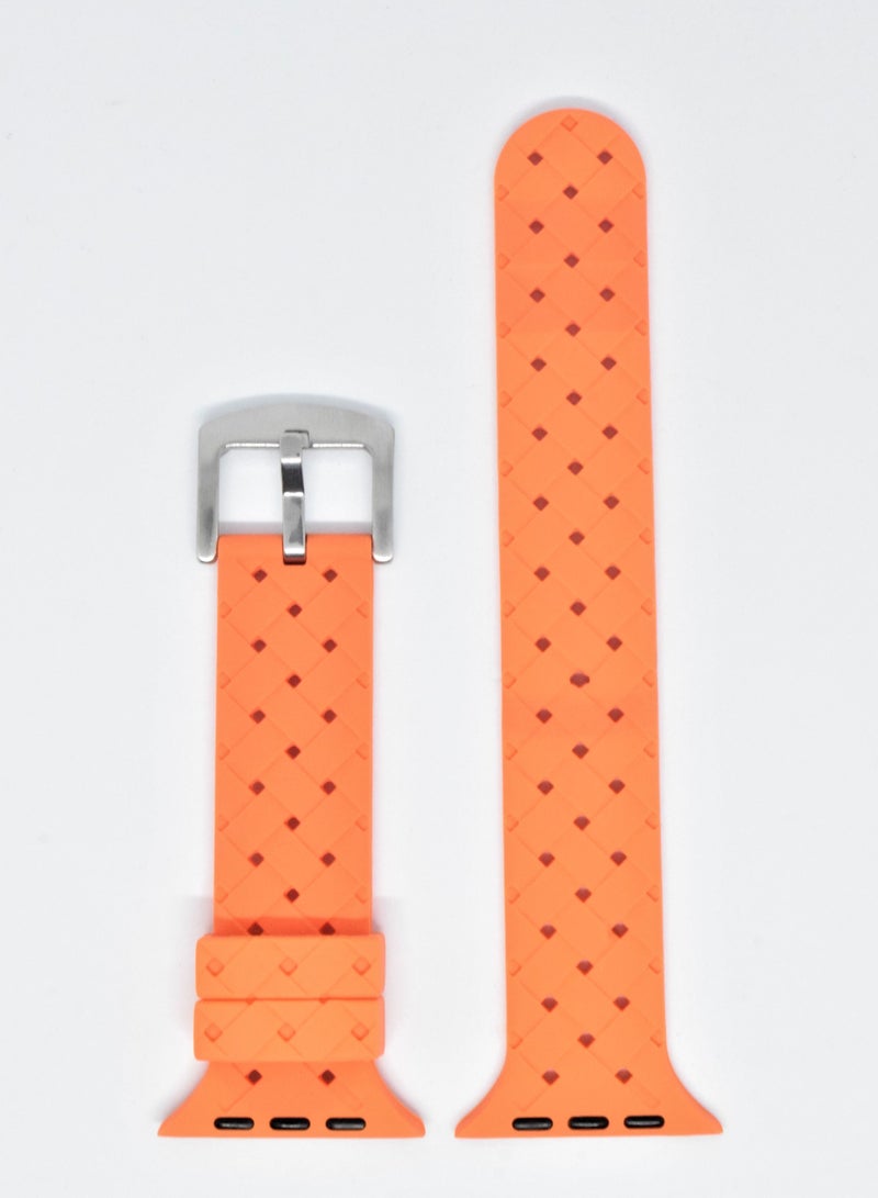 BORTONY Universal 42/44/45mm Silicone Replacement Watch Strap For Apple Series 7/6/5 - Image 1