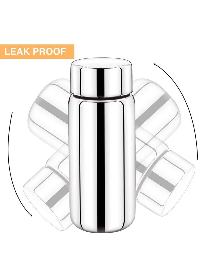 Expresso Stainless Steel Single wall Water Bottle, For storing Milk/Tea/Coffee/Buttermilk/Juice 200ml, Pack of 2, Silver - Image 3