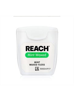 REACH Waxed Dental Floss | Effective Plaque Removal, Extra Wide Cleaning Surface | Shred Resistance & Tension, Slides Smoothly & Easily , PFAS FREE | Mint Flavored, 55 Yards, 1 Pack  - Image 3