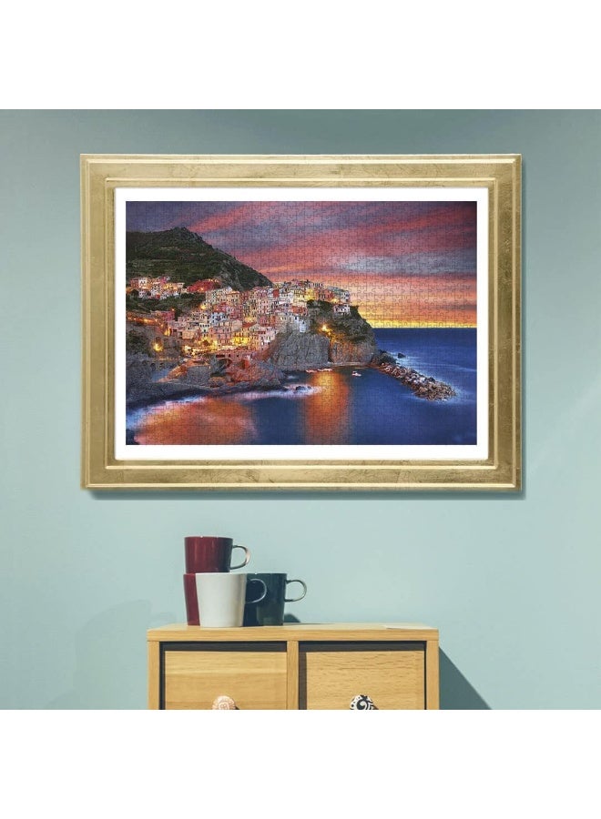 1000 pieces of Twilight Seaside Landscape Puzzle - Creative Design Patterns, Rich and Colorful Art Experience, Suitable for Adults and Children - Image 3