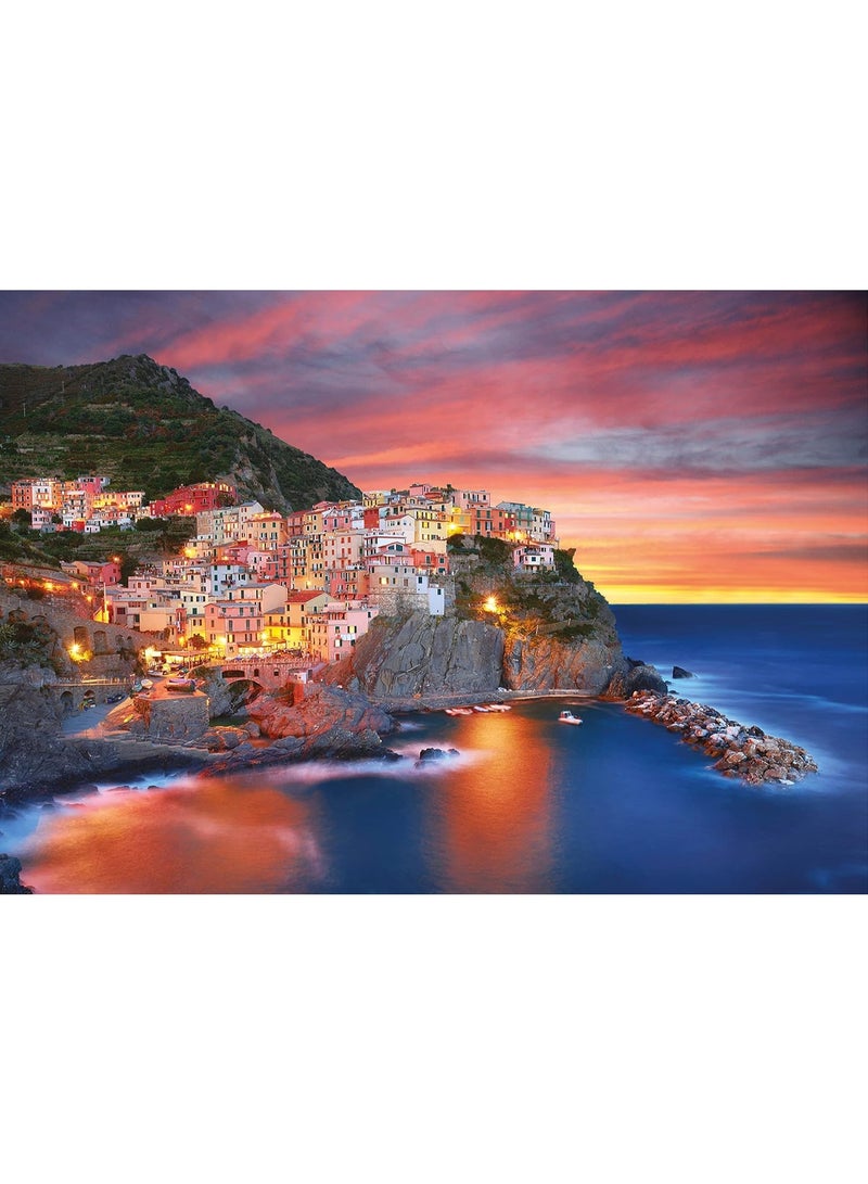 1000 pieces of Twilight Seaside Landscape Puzzle - Creative Design Patterns, Rich and Colorful Art Experience, Suitable for Adults and Children - Image 1