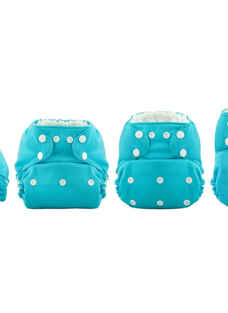 Coqui Baby Hero Pocket Cloth Diaper with One Trim Active Wick Insert Turtles with Trim Insert  - Image 3