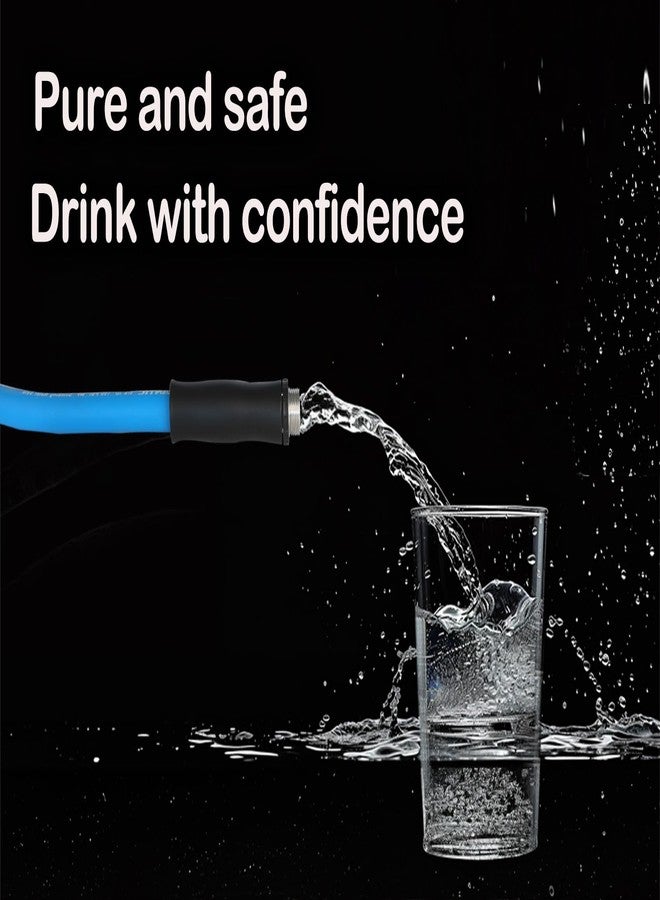 أتلانتيك خرطوم مياه شرب آمن من أنثى إلى أنثى من أتلانتيك بطول 2 قدم، خرطوم حديقة قصير: خالٍ من الرصاص، وBPA، والفثالات، وPVC. - Image 2