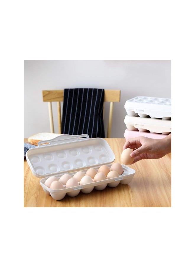 WYBOT - Egg Cartons 2Pcs 12 Grids Egg Holder Egg Storage Box Refrigerator Egg Case Egg Storage Trays Fridge Organizer Deviled Egg Tray Egg Container Egg Cartons Reusable - Image 1