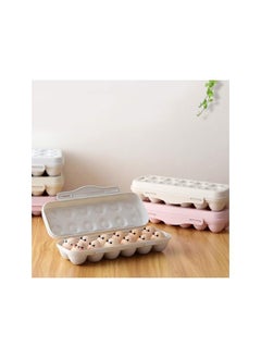 Egg Cartons 2Pcs 12 Grids Egg Holder Egg Storage Box Refrigerator Egg Case Egg Storage Trays Fridge Organizer Deviled Egg Tray Egg Container Egg Cartons Reusable