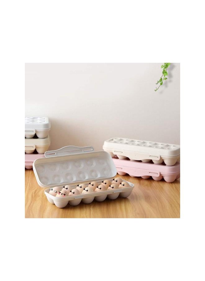 WYBOT - Egg Cartons 2Pcs 12 Grids Egg Holder Egg Storage Box Refrigerator Egg Case Egg Storage Trays Fridge Organizer Deviled Egg Tray Egg Container Egg Cartons Reusable - Image 1