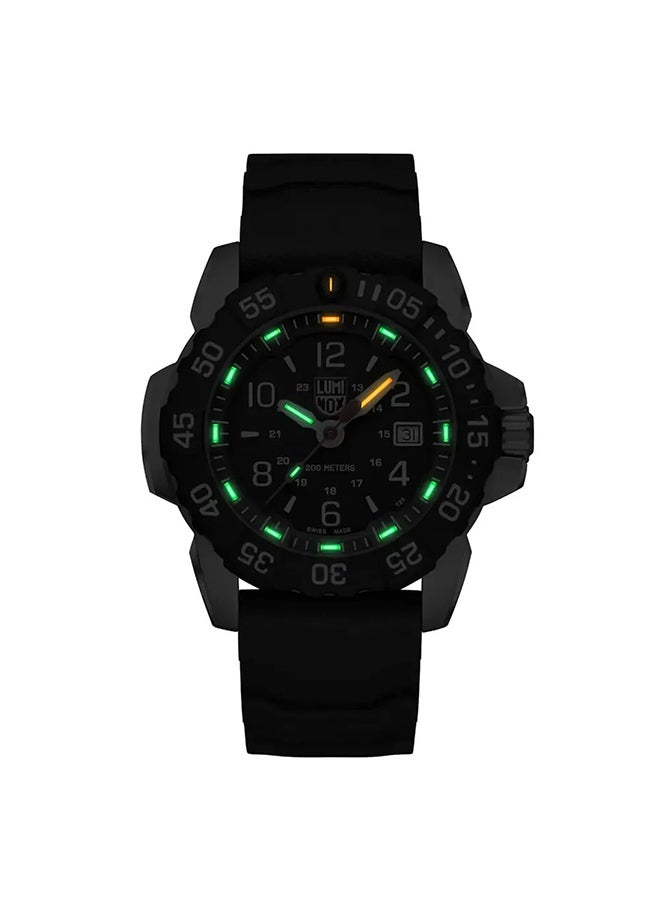 Luminox Men's Analog Round Shape Rubber Wrist Watch XS.3251.CB - 45 Mm - Image 2