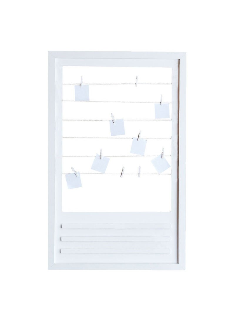 Ginger Ray Wedding Photo Frame Guest Book Wood 60cm - Image 1