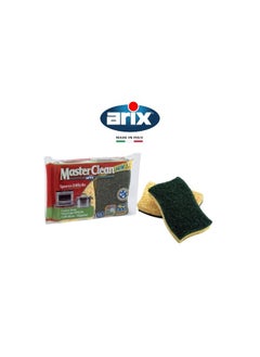 arix Arix Master Clean-Cellulose Sponge Scourer Heavy Duty 2Pc 