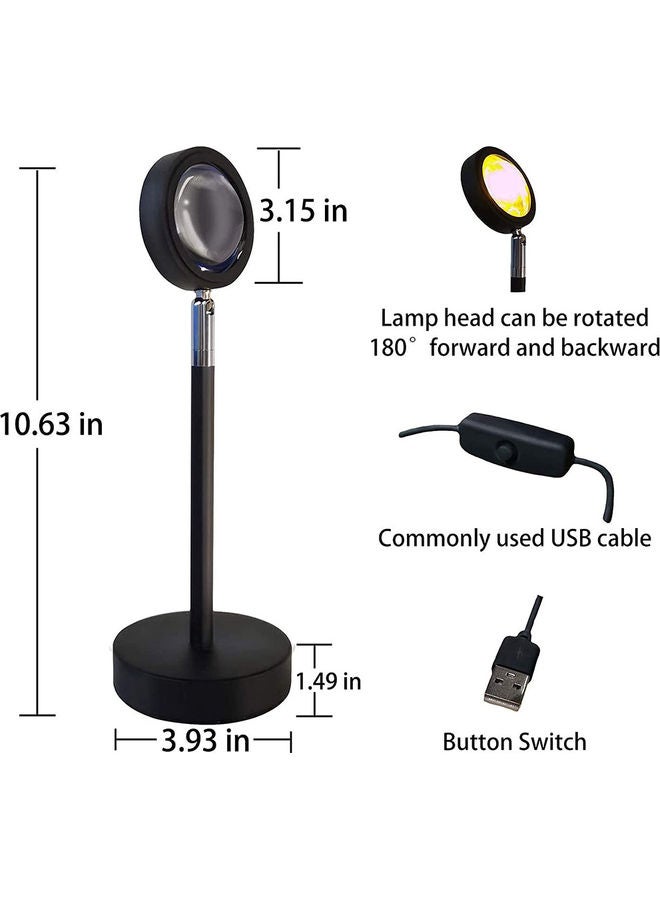 Arabest Sunset Projector Lamps Night Light With 180 Degree Rotation Warm White - Image 2