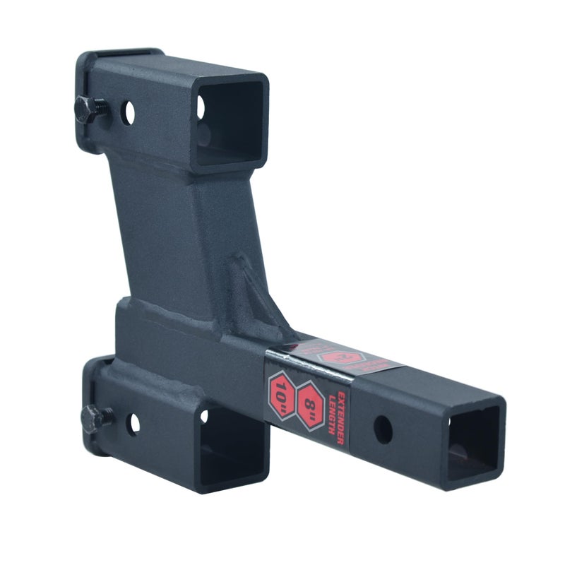 TOPTOW 64085 Trailer Dual Hitch Extender, 2-1/4-inch & 6-1/4-inch Rise/Drop, 2" Receiver, 2-inch Shank, 7500lbs Capacity - Image 3