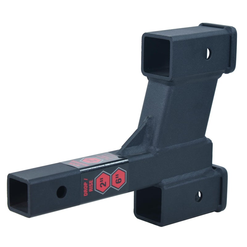 TOPTOW 64085 Trailer Dual Hitch Extender, 2-1/4-inch & 6-1/4-inch Rise/Drop, 2" Receiver, 2-inch Shank, 7500lbs Capacity - Image 4
