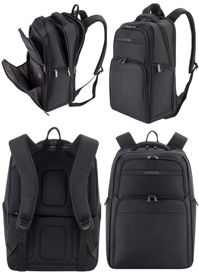 pierre cardin Professional Travel Laptop Backpack, Extensible Business Bag, Water Resistant College Backpack - Image 5