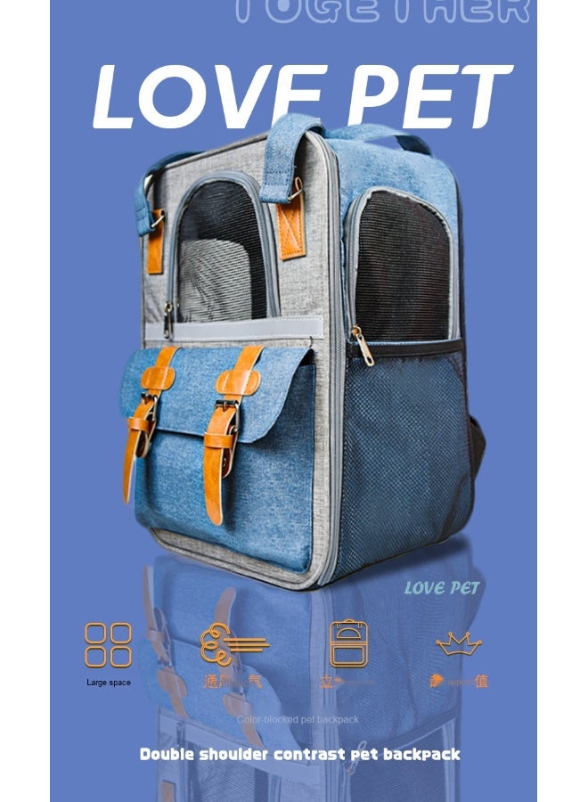 Generic Portable Large Capacity Transparent Cat and Dog Backpack  - Image 4