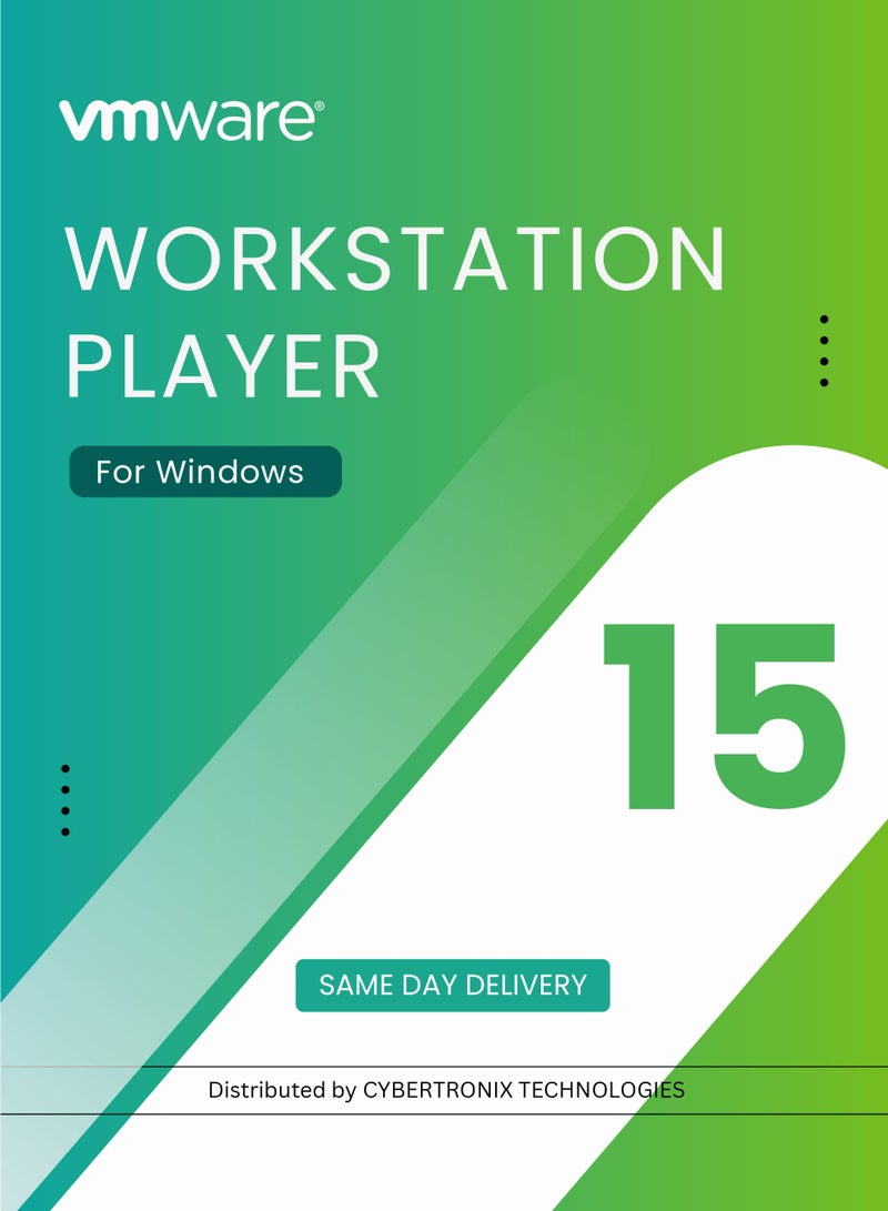 VMware Workstation Player 15 for Windows | Digital License | SAME DAY DELIVERY