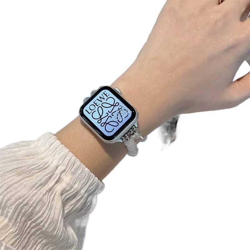 QX سوار ساعة ذكية سوار راتنج متوافق مع Apple Watch بملاءمة قابلة للتعديل وحزام بديل للاستخدام اليومي باللون أسود قابل للتعديل باللون الأسود - Image 3