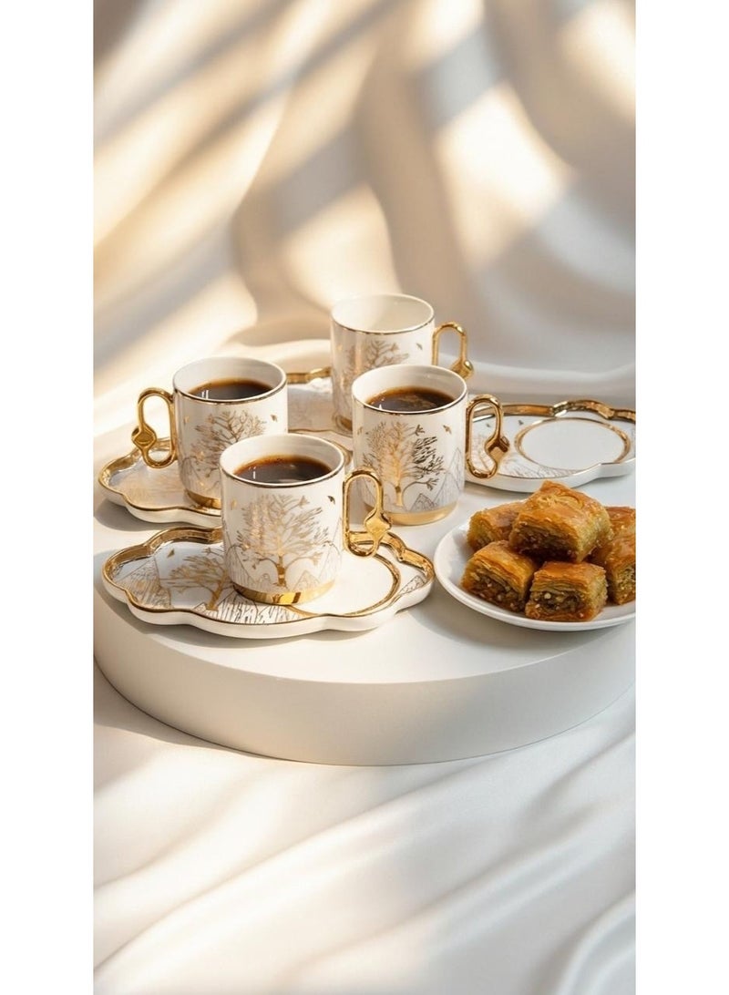 MARS Q Tea or cappuccino cups and saucers set - Image 3