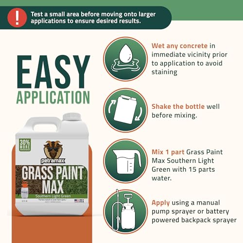PetraMax Max Grass Paint for Lawn - Maintain Perfect Green Grass, Spray for Lawn & Shrubs Green Spray, Paint Pair with Petra Sprayers - Touch up Dog Spots - Non-Toxic Safe for Pets (Premium, 32 oz) - Image 3