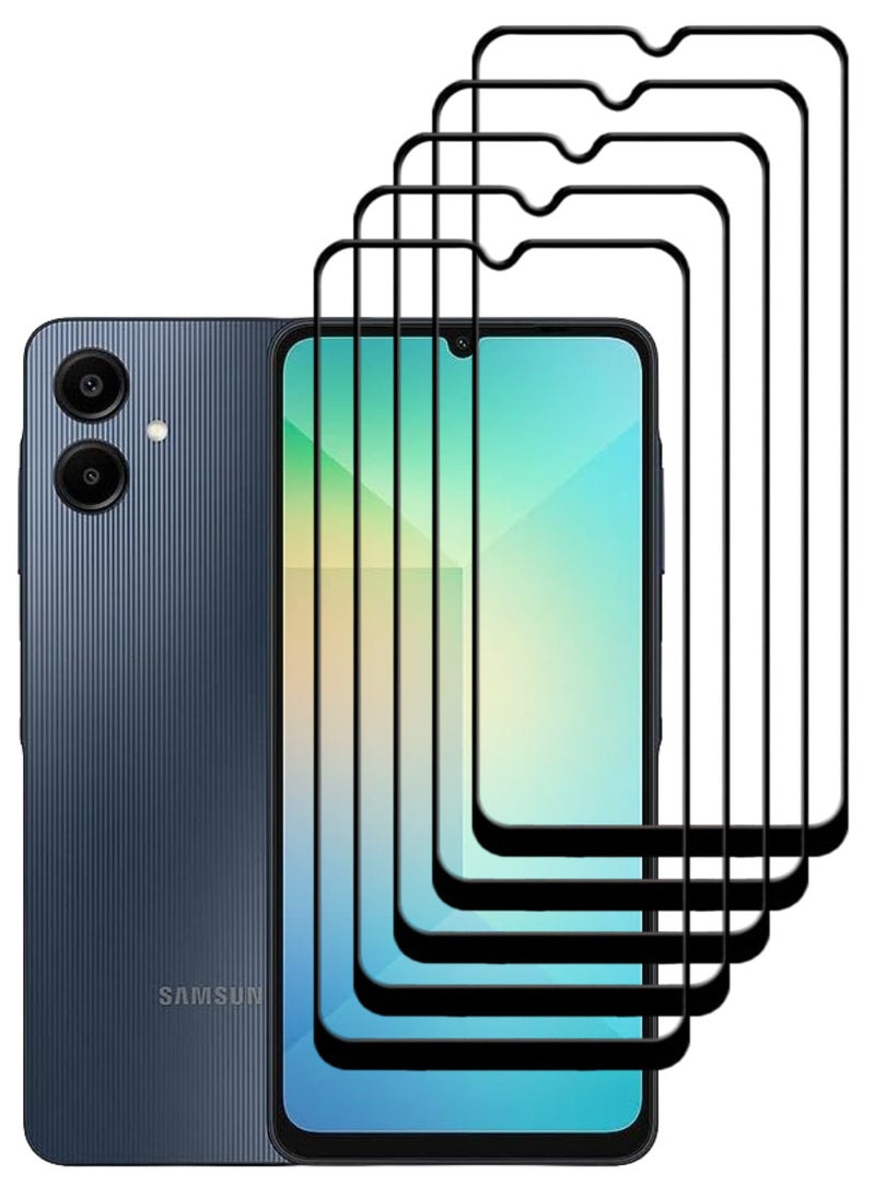 ACLIX 5 Pieces Antistatic ESD Dustproof Premium Quality High Definition Tempered Glass Screen Protector Designed For Samsung Galaxy A06 - Image 1