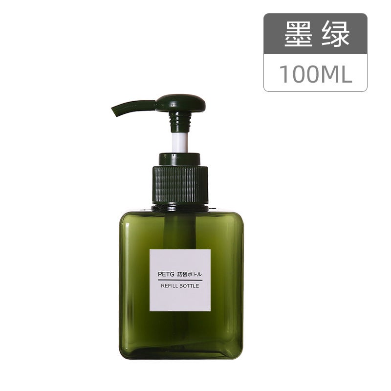 Large Capacity Squeeze Travel Bottles 100ml dark green 