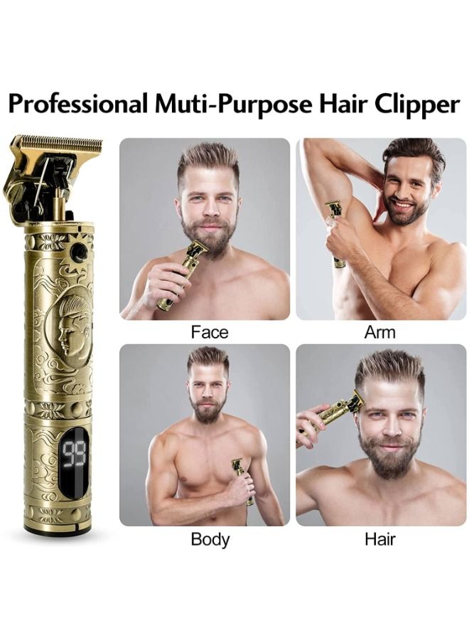 Daling Electric Hair Trimmer Professional For Men USB Rechargeable Digital Screen Electric Shaver Beard Barber Hair Cutting Machine - Image 1