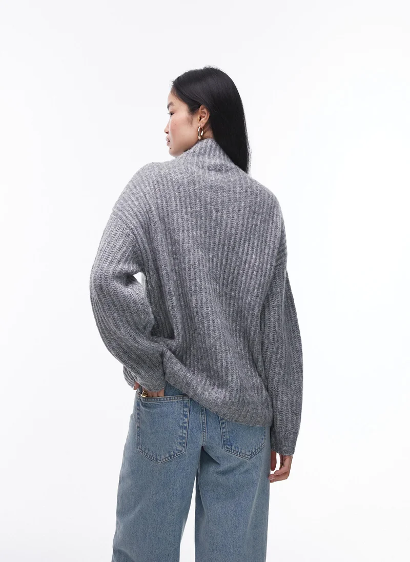 توب شوب High Neck Knitted Sweater