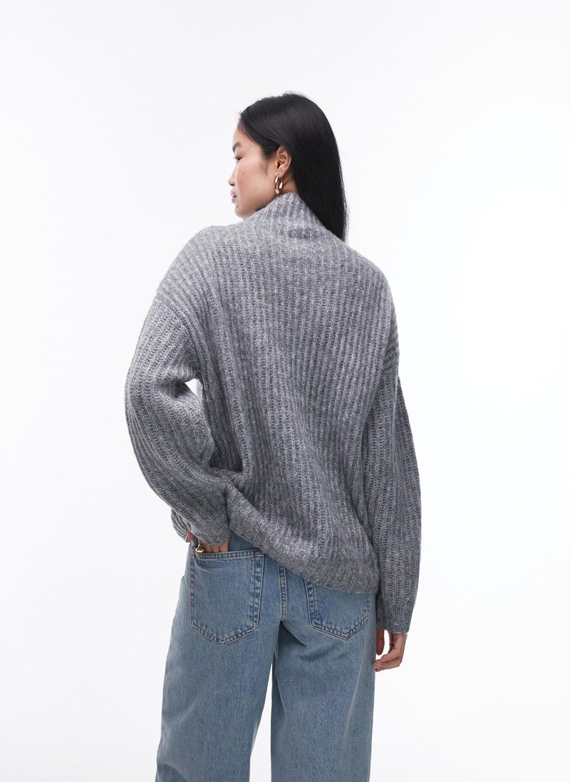 TOPSHOP High Neck Knitted Sweater  - Image 2