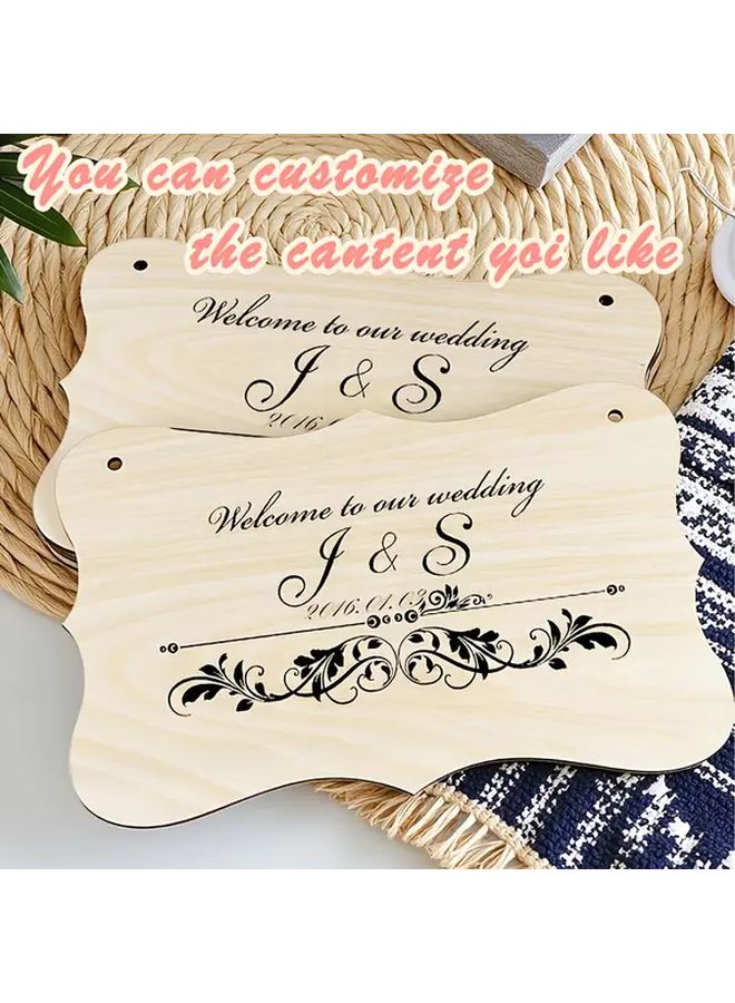 10 Pcs Wooden Hanging Sign Customizable Wall Decor for Halloween Christmas - Image 4