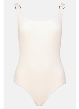Michael Kors Women Textured Padded One Piece,  Beige  - Image 1