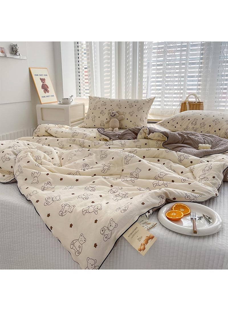 LIMOS Jersey Cotton Quilted Toddler Blanket Soft Lightweight Baby Quilt for Boys & Girls Breathable Machine Washable Cozy Crib Blanket - Image 5