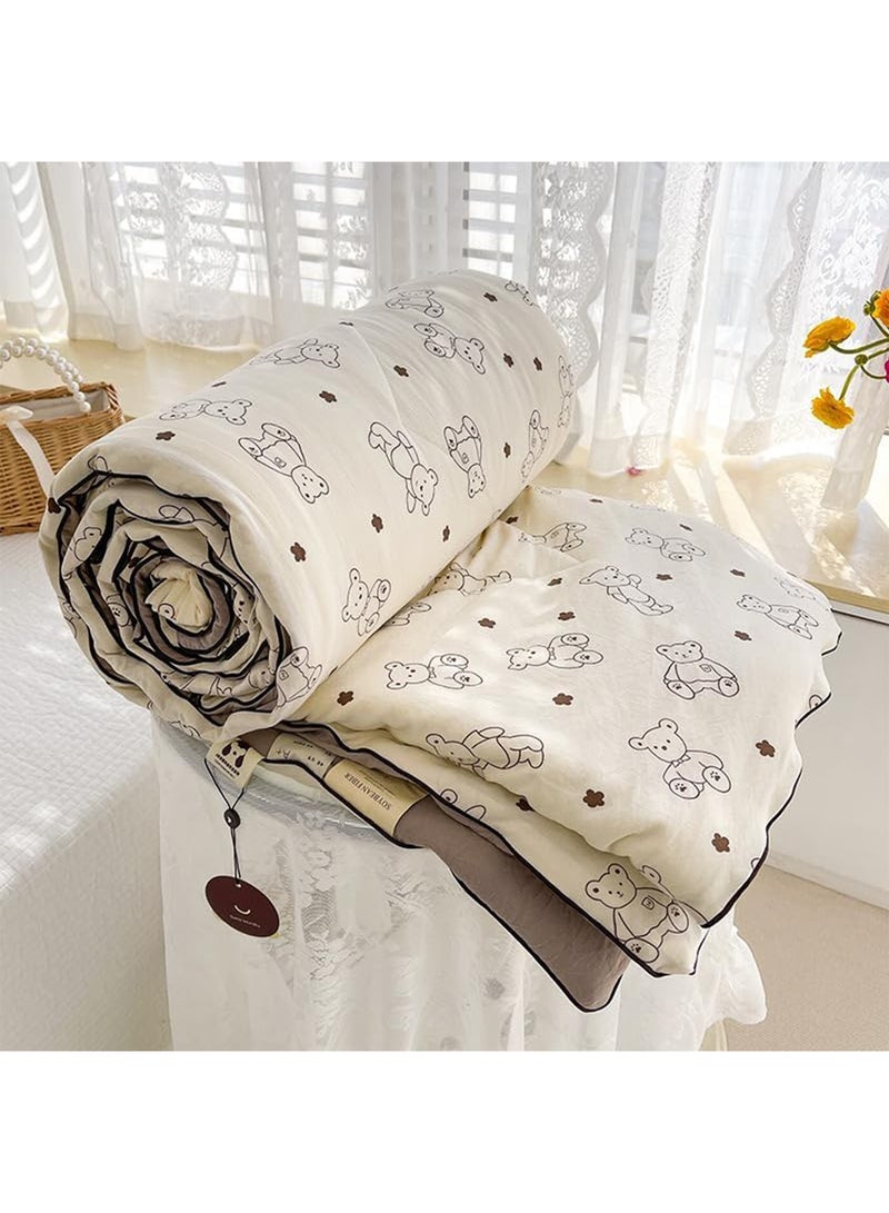 LIMOS Jersey Cotton Quilted Toddler Blanket Soft Lightweight Baby Quilt for Boys & Girls Breathable Machine Washable Cozy Crib Blanket - Image 1