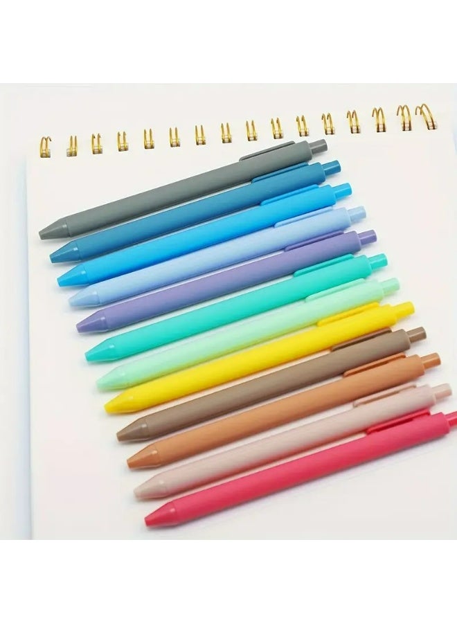 Kandid 12-Pack Cute Aesthetic Ballpoint Pens - Comfortable Writing, Medium Point 1.0mm, Black Ink for Adults - Ideal for Home & Office Supplies (12PCS SOLID COLORS) - Image 5