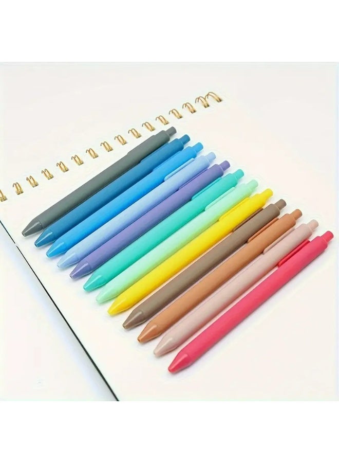 Kandid 12-Pack Cute Aesthetic Ballpoint Pens - Comfortable Writing, Medium Point 1.0mm, Black Ink for Adults - Ideal for Home & Office Supplies (12PCS SOLID COLORS) - Image 3
