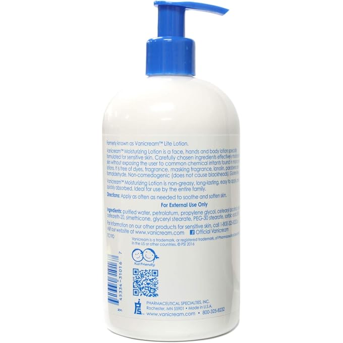 Vanicream Lite Lotion Bottle with Pump 16 Oz (2 Pack) - Image 3
