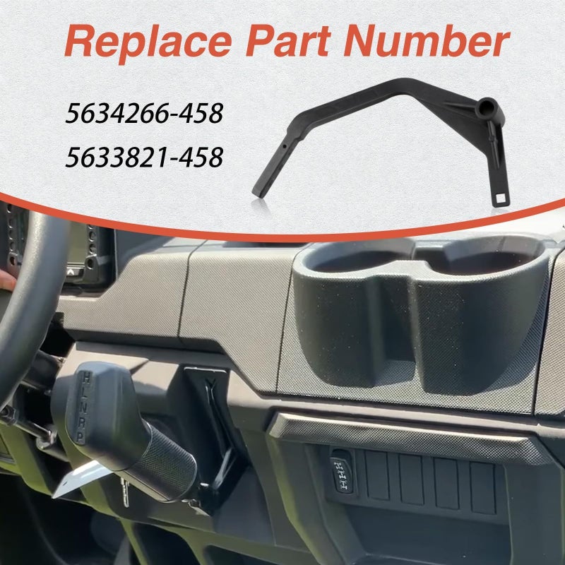 KPALAG Upgrade Stainless Steel Cast Gear Shift Shifter Lever Compatible with Polaris Ranger 1000 2018-2021 Polaris Pro XD 2019-2020 Replace # 5634266-458 5633821-458 (Matte Black) - Image 4