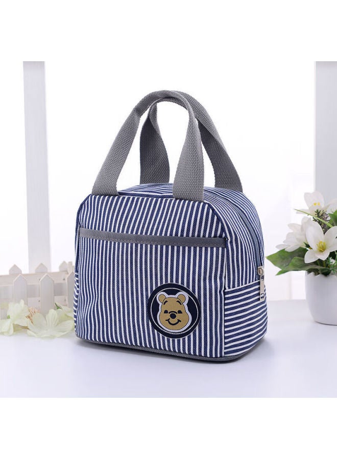 Bwnk Insulated Lunch Box Bag, Handheld Bento Meal Carrier, New Thickened Aluminum Foil, Small Size Upgraded Version, Blue Insulated Model - Image 1