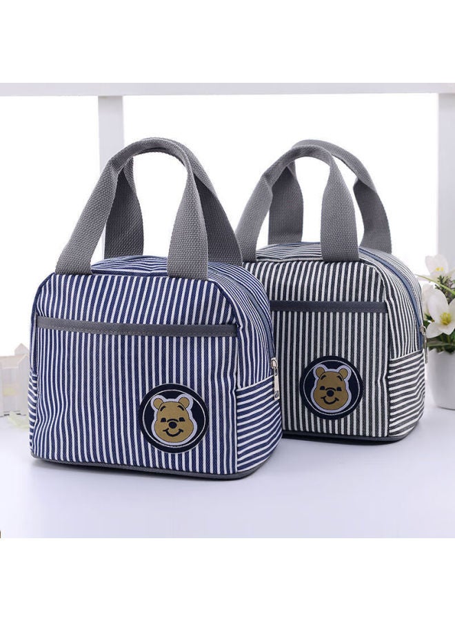 Bwnk Insulated Lunch Box Bag, Handheld Bento Meal Carrier, New Thickened Aluminum Foil, Small Size Upgraded Version, Blue Insulated Model - Image 2
