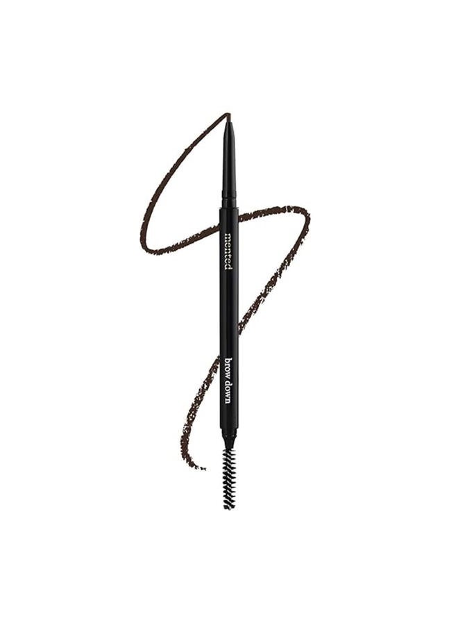 Mented Waterproof Eyebrow Pen with Brush, Brow Pencil & Lash Spoolies for Eyelash Extensions, Eye Brow Pencils for Women, Eyelash Brush & Spoolie Combo, Eyebrow Makeup Tool Set, Brow Down (Deep Brown) - Image 1