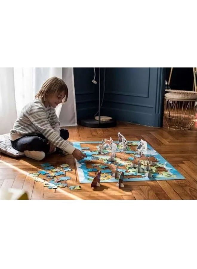 Janod Puzzle Endangered Animals 200 Pieces, Multicolor, J02676 - Image 4