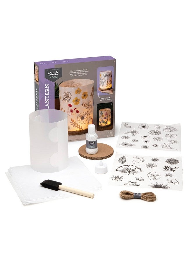 Craft Crush Nature DIY Lantern Making Kit - Bring Nature Inside - Garden Decor, Art Project, Creative Activities for Birthday, Parties, School - Art Supplies - Art & Craft Kit for Kids, Teens, Adults - Image 3