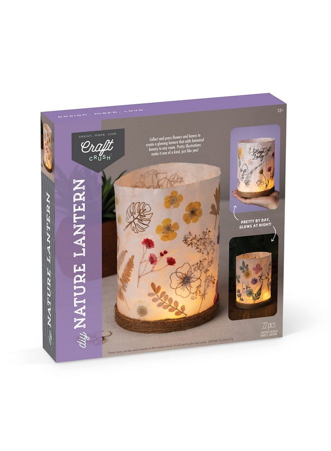 Craft Crush Nature DIY Lantern Making Kit - Bring Nature Inside - Garden Decor, Art Project, Creative Activities for Birthday, Parties, School - Art Supplies - Art & Craft Kit for Kids, Teens, Adults - Image 1