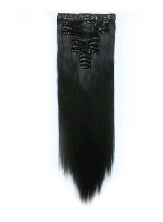 شعر مستعار بتصفيفة طويلة مستقيمة أسود