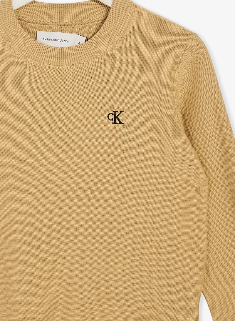 Calvin Klein Jeans  Youth Logo Pullover Sweater for Men | Best Price UAE
