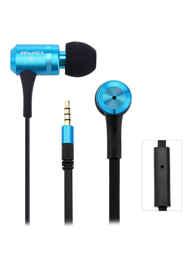 نيبمينينت سماعات أذن داخلية مع ميكروفون الأسود / الأزرق