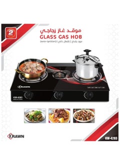 KRAWN 3 Burner Glass Top Gas Stove  - Image 2