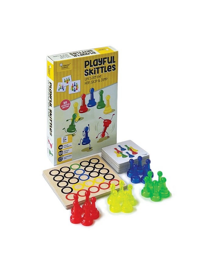 Clever Cubes Playful Skittles Educational Games for 2 to 4 Year Old Kids. Perfect for Birthday Return Gifts. Activity Games., Multicolor - Image 2